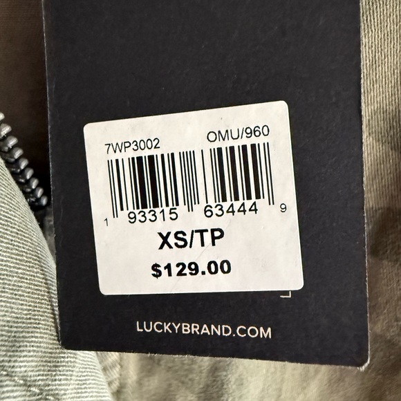 LUCKY BRAND ( NWT ) Olive Green Camo Hooded Jacket - Picture 7 of 13